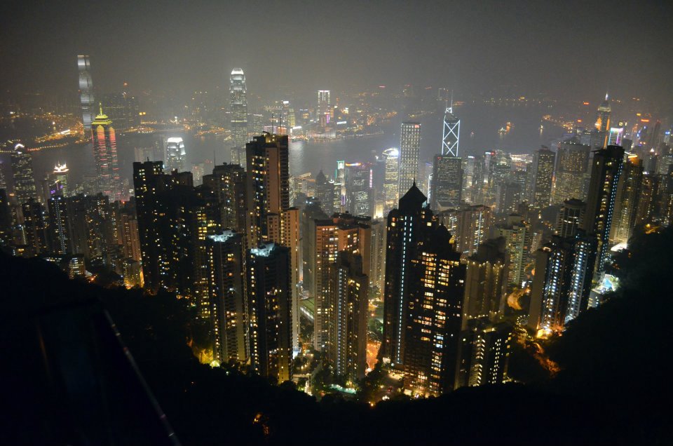 View from the Peak in Hong Kong
